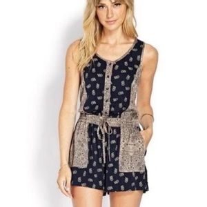 Life in progress paisley romper